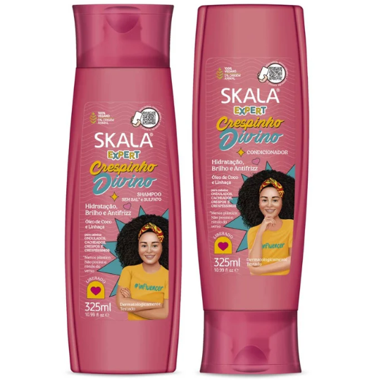 Kit Shampoo Sin Sal y Acondicionador Crespinho Divino