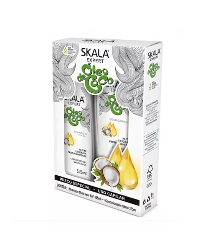 Kit Shampoo Sin Sal y Acondicionador Oleo de Coco