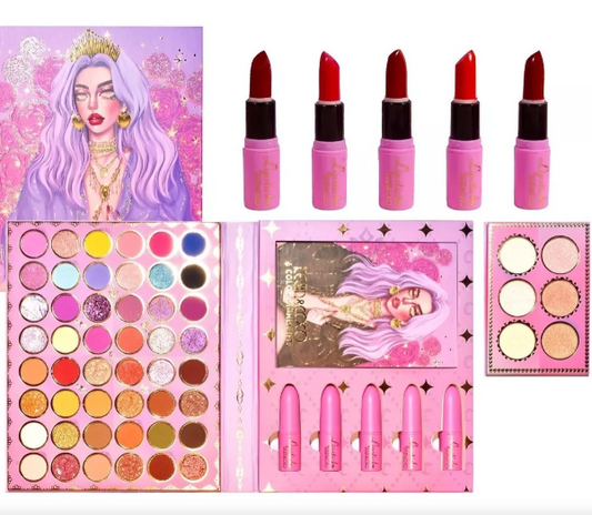 Paleta de Maquillaje 54 Colores con Labiales